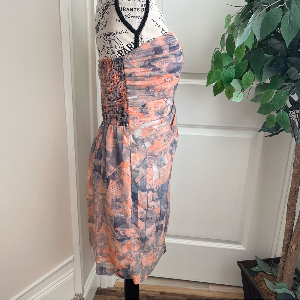 Bcbgeneration Strapless Smock Back Watercolor Dre… - image 7